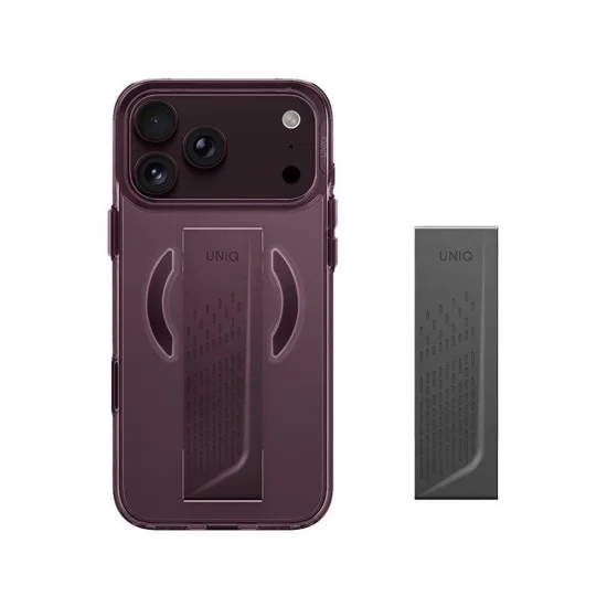 Uniq Hybrid Heldro Air MagSafe Case for iPhone 18 Pro - Burgundy